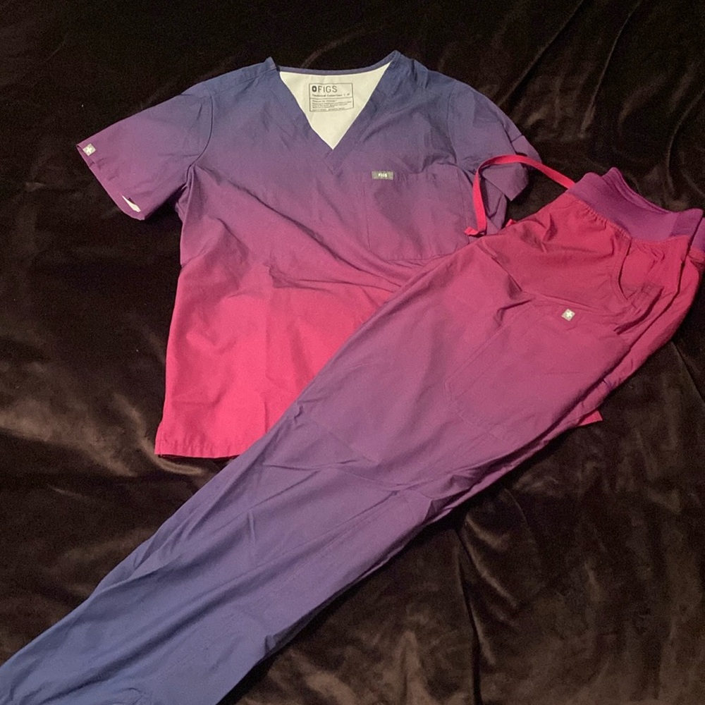 Figs Ombré scrubs